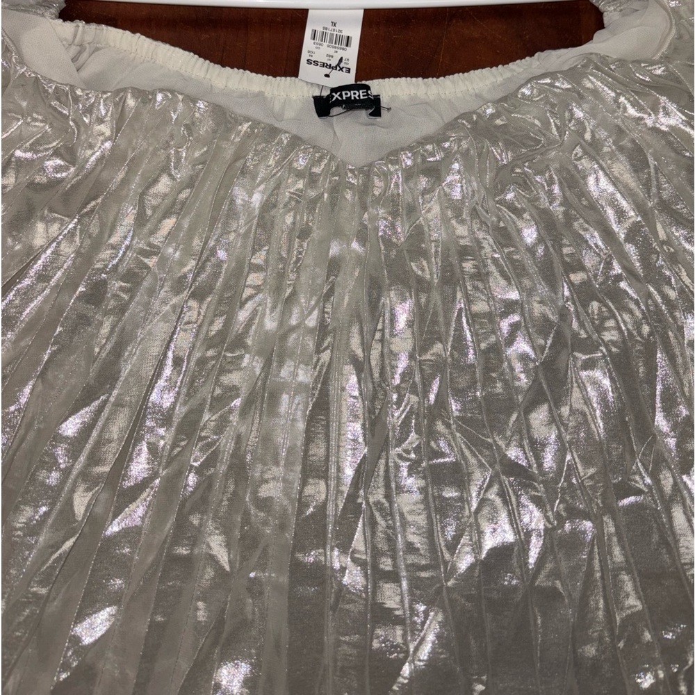 EXPRESS crop top blouse - Picture 4 of 9